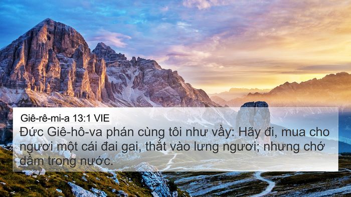 Giê-rê-mi-a 13:1 VIE Bible Verse Image