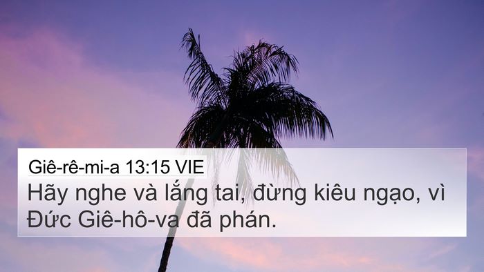 Giê-rê-mi-a 13:15 VIE Bible Verse Image