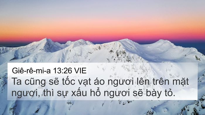 Giê-rê-mi-a 13:26 VIE Bible Verse Image