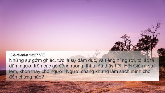 Giê-rê-mi-a 13:27 VIE Bible Verse Image