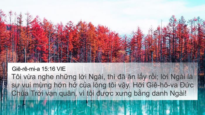 Giê-rê-mi-a 15:16 VIE Bible Verse Image