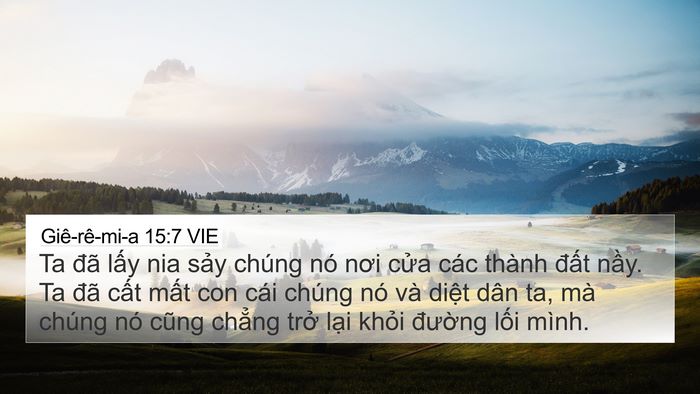 Giê-rê-mi-a 15:7 VIE Bible Verse Image