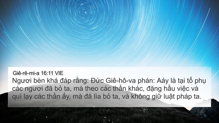 Giê-rê-mi-a 16:11 VIE 4K Wallpaper - Ngươi bèn khá đáp rằng: Đức - 4K Wallpaper Bible Verse