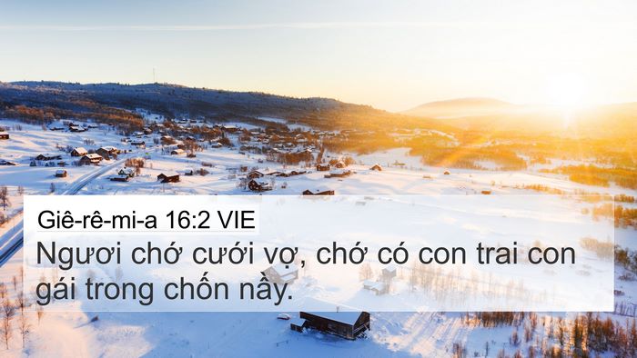Giê-rê-mi-a 16:2 VIE Bible Verse Image