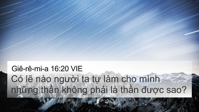 Giê-rê-mi-a 16:20 VIE Bible Verse Image