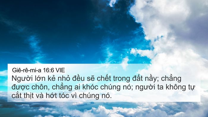 Giê-rê-mi-a 16:6 VIE Bible Verse Image