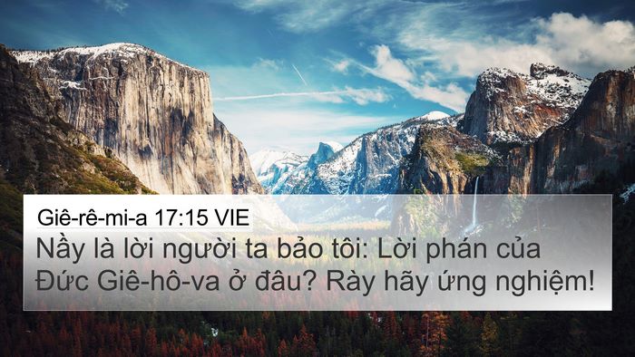 Giê-rê-mi-a 17:15 VIE Bible Verse Image