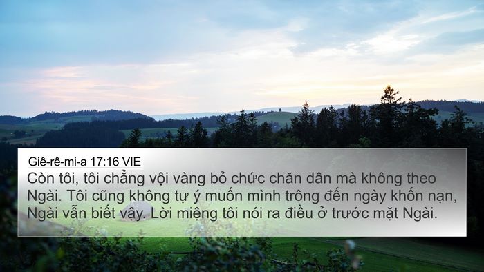 Giê-rê-mi-a 17:16 VIE Bible Verse Image