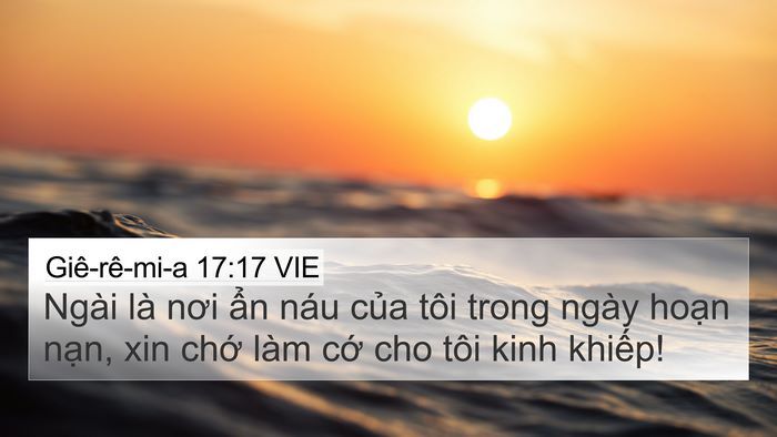 Giê-rê-mi-a 17:17 VIE Bible Verse Image