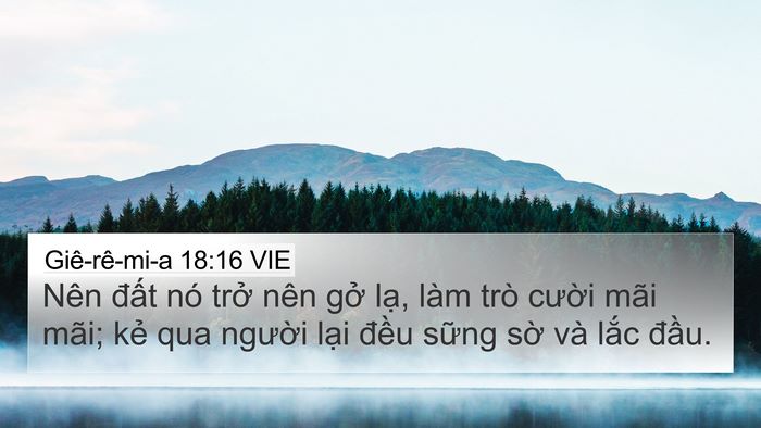 Giê-rê-mi-a 18:16 VIE Bible Verse Image
