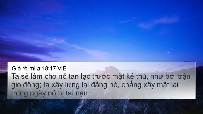 Giê-rê-mi-a 18:17 VIE Bible Verse Image