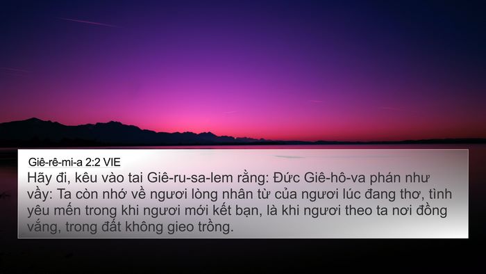 Giê-rê-mi-a 2:2 VIE Bible Verse Image