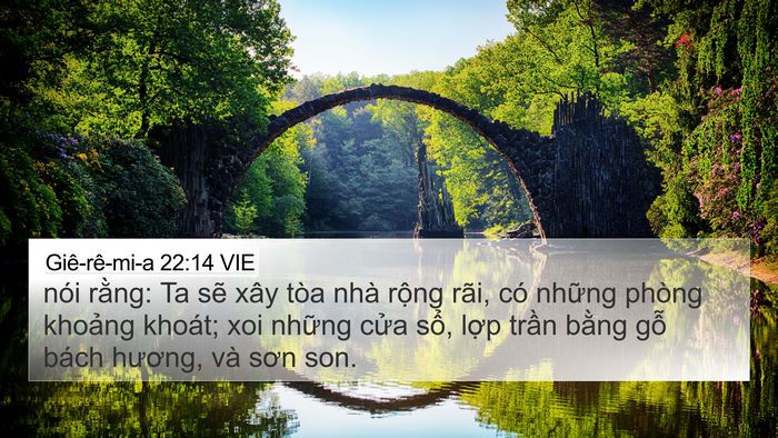 Giê-rê-mi-a 22:14 VIE Bible Verse Image