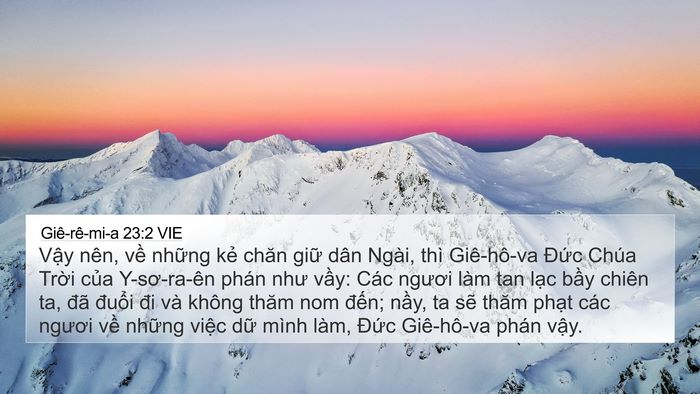 Giê-rê-mi-a 23:2 VIE Bible Verse Image