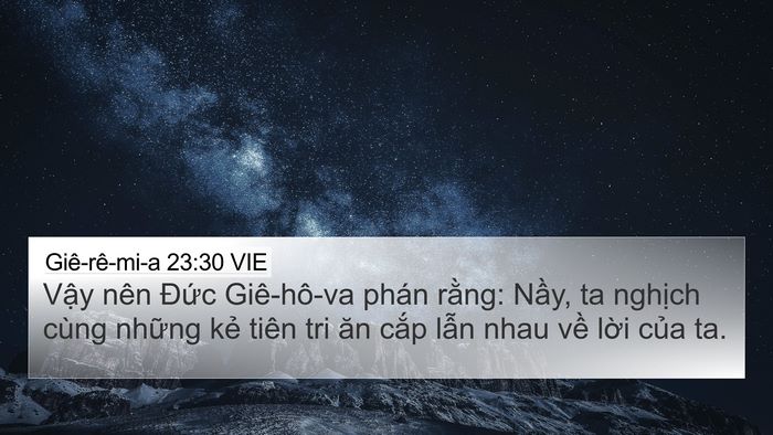 Giê-rê-mi-a 23:30 VIE Bible Verse Image