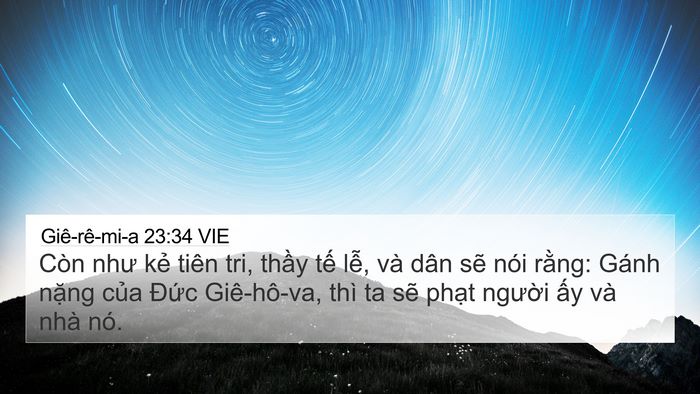 Giê-rê-mi-a 23:34 VIE Bible Verse Image