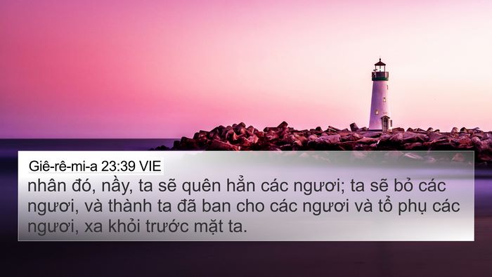 Giê-rê-mi-a 23:39 VIE Bible Verse Image