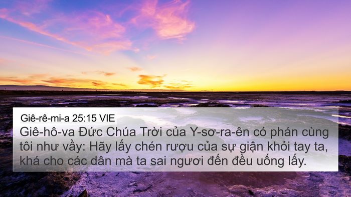 Giê-rê-mi-a 25:15 VIE Bible Verse Image