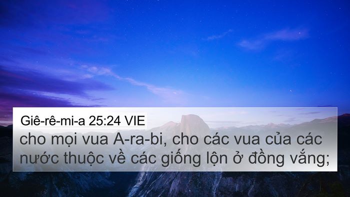 Giê-rê-mi-a 25:24 VIE Bible Verse Image