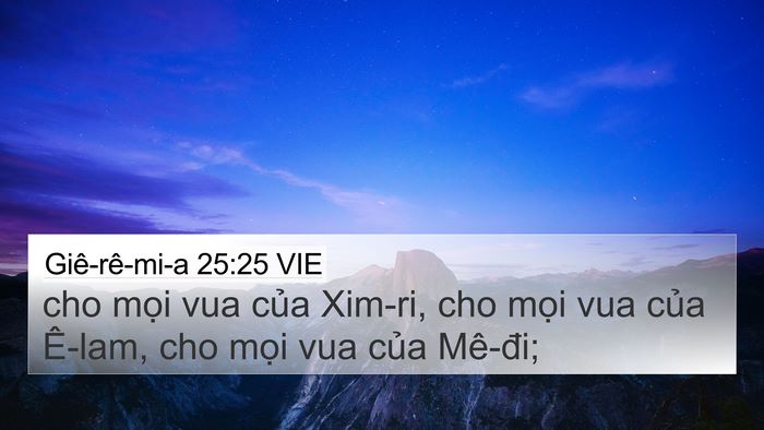 Giê-rê-mi-a 25:25 VIE Bible Verse Image