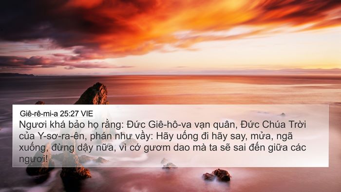 Giê-rê-mi-a 25:27 VIE Bible Verse Image
