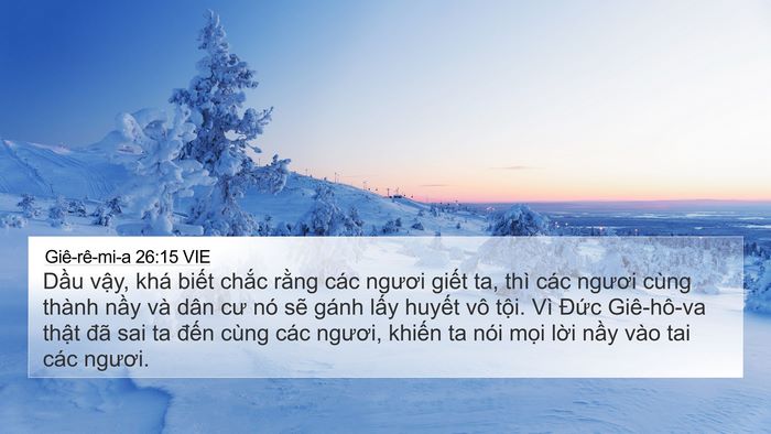 Giê-rê-mi-a 26:15 VIE Bible Verse Image