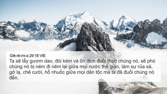 Giê-rê-mi-a 29:18 VIE Bible Verse Image