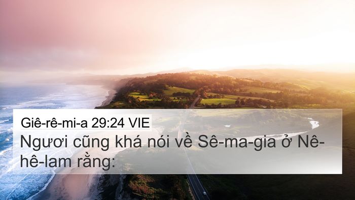 Giê-rê-mi-a 29:24 VIE Bible Verse Image
