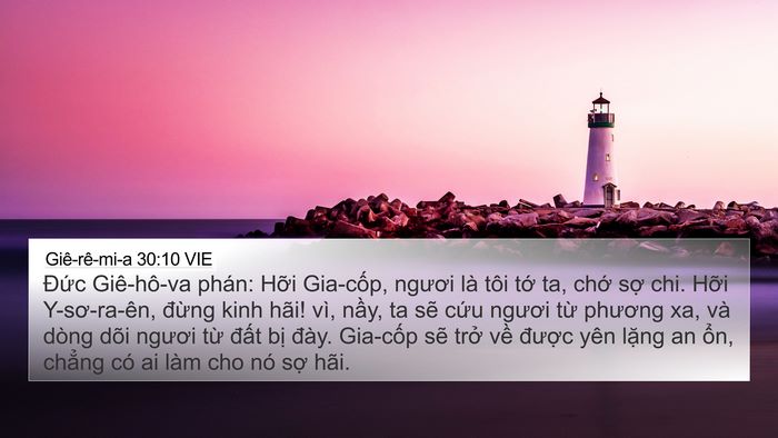 Giê-rê-mi-a 30:10 VIE Bible Verse Image