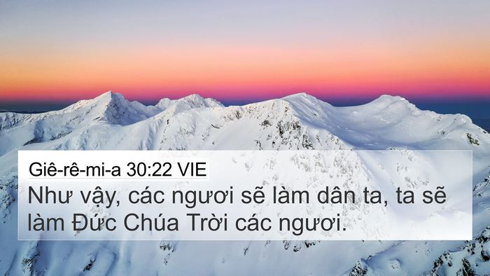 Giê-rê-mi-a 30:22 VIE Bible Verse Image