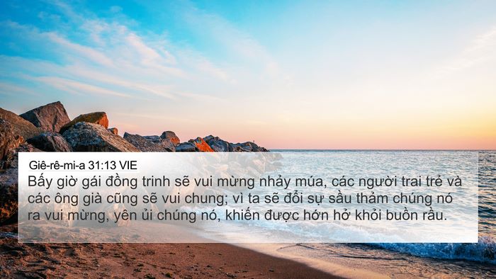 Giê-rê-mi-a 31:13 VIE Bible Verse Image