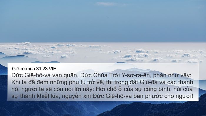 Giê-rê-mi-a 31:23 VIE Bible Verse Image