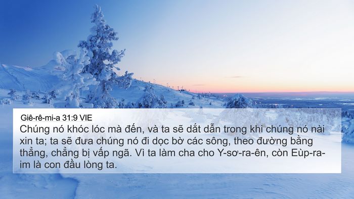 Giê-rê-mi-a 31:9 VIE Bible Verse Image