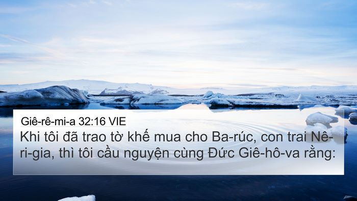 Giê-rê-mi-a 32:16 VIE Bible Verse Image