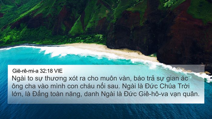 Giê-rê-mi-a 32:18 VIE Bible Verse Image
