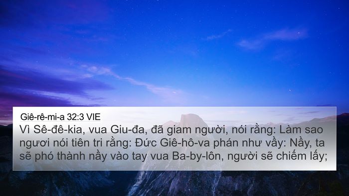 Giê-rê-mi-a 32:3 VIE Bible Verse Image