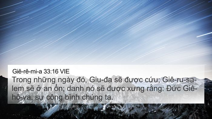 Giê-rê-mi-a 33:16 VIE Bible Verse Image