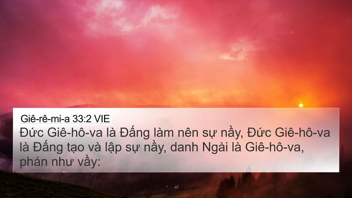 Giê-rê-mi-a 33:2 VIE Bible Verse Image