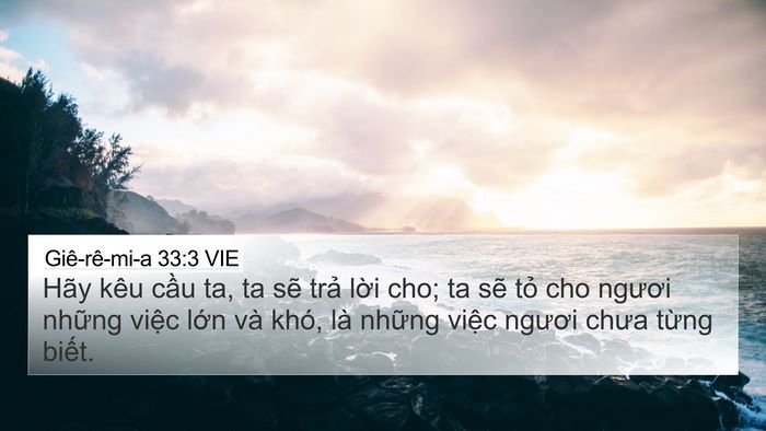 Giê-rê-mi-a 33:3 VIE Bible Verse Image