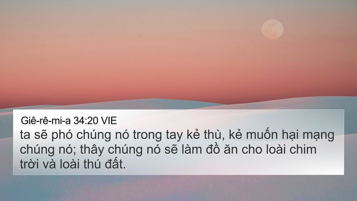 Giê-rê-mi-a 34:20 VIE Bible Verse Image