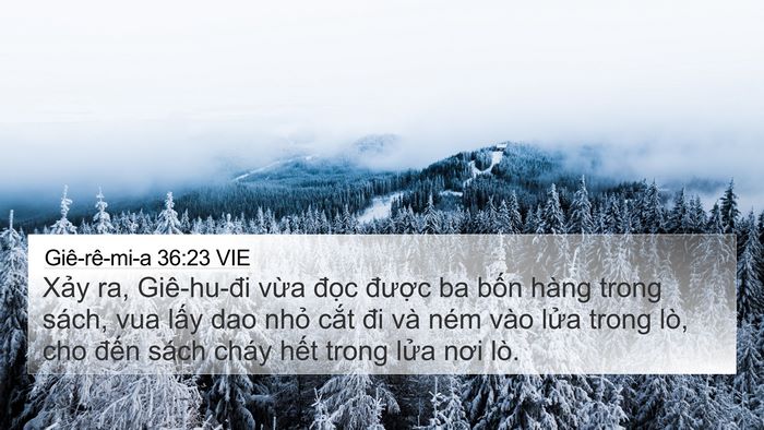 Giê-rê-mi-a 36:23 VIE Bible Verse Image