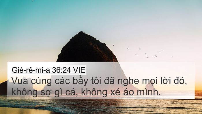 Giê-rê-mi-a 36:24 VIE Bible Verse Image