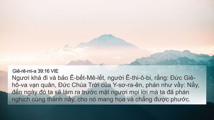 Giê-rê-mi-a 39:16 VIE Bible Verse Image