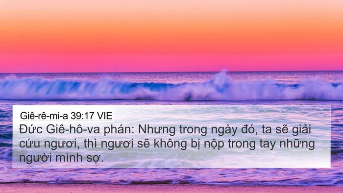 Giê-rê-mi-a 39:17 VIE 4K Wallpaper - Đức Giê-hô-va phán: Nhưng trong ngày - 4K Wallpaper Bible Verse
