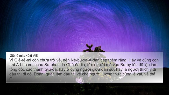 Giê-rê-mi-a 40:5 VIE Bible Verse Image