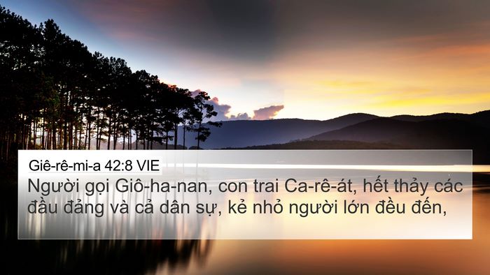 Giê-rê-mi-a 42:8 VIE Bible Verse Image