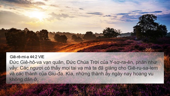Giê-rê-mi-a 44:2 VIE 4K Wallpaper - Đức Giê-hô-va vạn quân, Đức Chúa - 4K Wallpaper Bible Verse