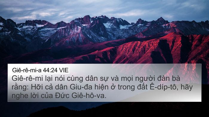 Giê-rê-mi-a 44:24 VIE Bible Verse Image