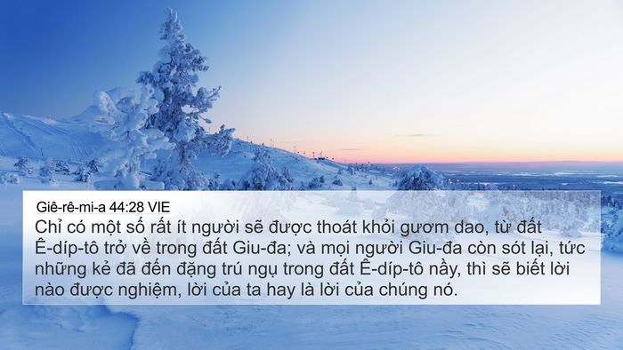 Giê-rê-mi-a 44:28 VIE Bible Verse Image