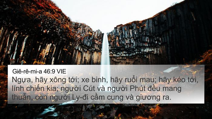 Giê-rê-mi-a 46:9 VIE Bible Verse Image